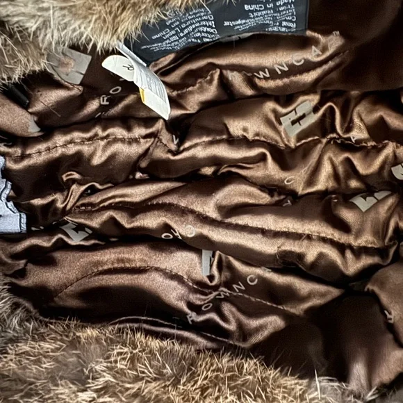 Crown Cap Green and Brown Winter Aviater Style Rabbit Fur Hat - Picture 11 of 12